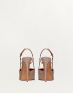 VLOGO SIGNATURE CALFSKIN SLINGBACK PLATFORM PUMP 120MM - Image 4